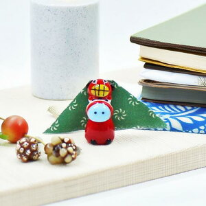 ガラス干支人形「獅子舞ウマい」 2026 令和8年 ガラス ガラス細工 小さい 透明 白 馬 うま 縁起物 置物 人形 フォーカート