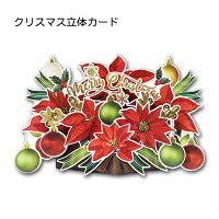 クリスマスポップアップカード「レッド」
立体カード クリスマスカード メッセージカード 花 気持ち 定形内 封筒付き APJ