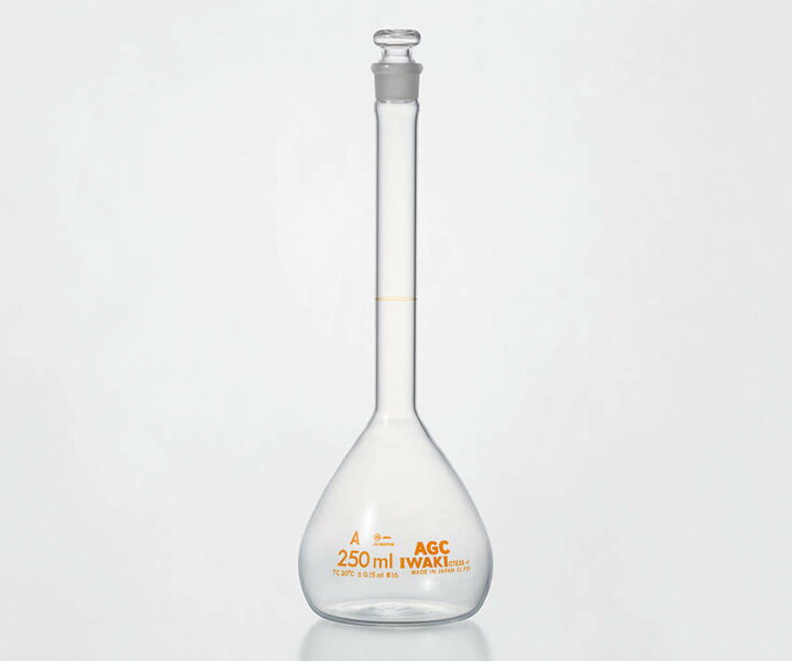楽天市場】IWAKI メスフラスコ 白 エクセレント 1000ml : 越路商会 