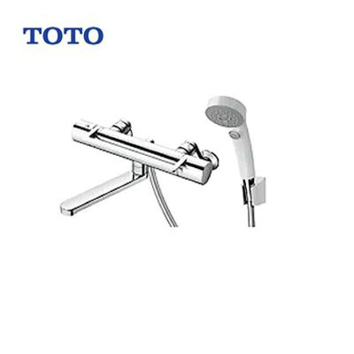 Tbvj Toto 浴室水栓 壁付サーモスタット混合水栓 調圧弁 スパウト長さ170mm 樹脂 Ggシリーズ アーチハンドル コンフォートウエーブクリック