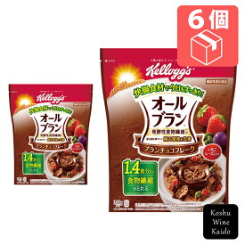 日本ケロッグケロッグオールブラン ブランチョコフレーク 380g×6個(4901113219449)【朝食シリアル】