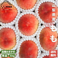 山梨産 もも 桃 モモ 秀品 5kg 送料無料 贅沢果実 旬 山梨ブランド