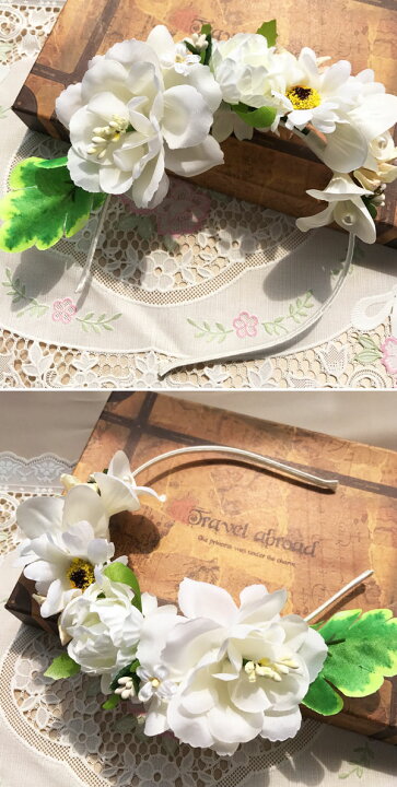 楽天市場 3点以上1点590円 税別 ヘッドドレス カチューシャ花冠 ブライダル花冠 花かんむり フラワー 造花 ガーデンウェディング花冠 ナチュラル ヘアアクセサリー ウエディング パーティー 花冠 結婚式 二次会 演奏会 クリスマス イベント 舞台 髪飾り