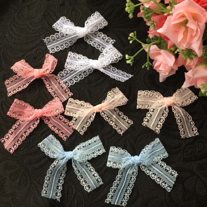 楽天市場】☆送料無料☆30個リボンモチーフ 約6.5cm 手芸 ハンドメイド 