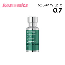 ＼5％OFF+送料無料+ポイント2倍/【VT cosmetics】【 VT シカ レチA エッセンス 0.7】 高濃度 美容液 セラム CICA ツボクサ レチノール バクチオール 美容成分 保湿 ハリ 弾力 皮脂 毛穴 ケア べたつかない さっぱり 美肌 集中ケア 韓国 コスメ 化粧品 スキンケア 顔 肌