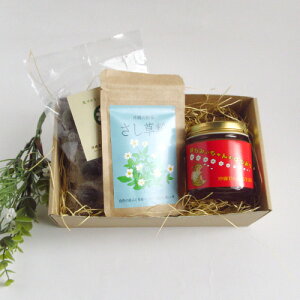【スーパーさし草セット】さし草粉|さし草蜂蜜のど飴|はちみぃちゃんのはちみつ さし草|の詰め合わせギフト|箱ラッピング付