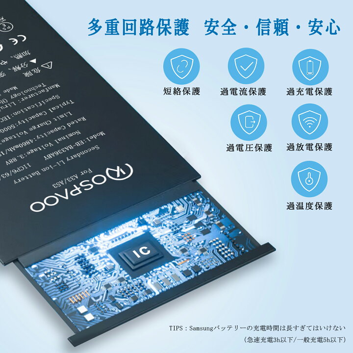 楽天市場】KOSPAOO for Samsung Galaxy A53 5G/A33 5G バッテリー 交換 