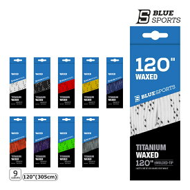 BLUE SPORTS ホッケー 靴紐 チタニウム ワックス -120(305cm)【ラッピング可】 -NP/TC
