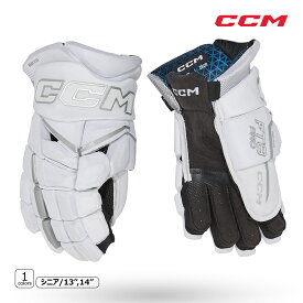 CCM グローブ ジェットスピード FT8 PRO シニア ホワイト アイスホッケー