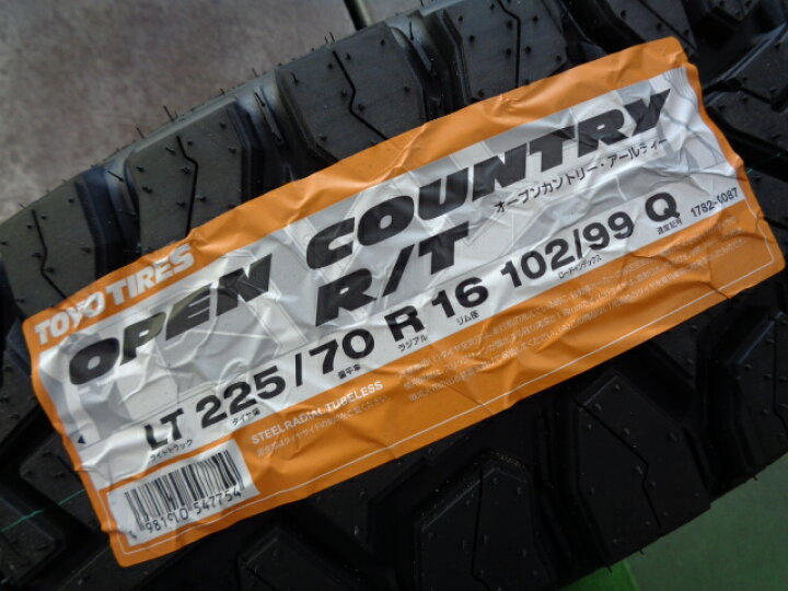 楽天市場】225/70R16 トーヨー オープンカントリーRT 新品タイヤ4本 