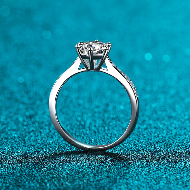 楽天市場】モアサナイト リング 1Carat モアッサナイト 人工 