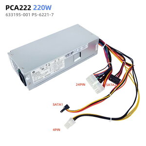 Vi HP Pavilion Slimline S5/TouchSmart 220W p PCA222 Ήdjbg PSU Power Supply 24PIN+4PIN+SATA×2 PCP[Xdu fXNgbvd D10-220P1A DPS-220AB-6A PS-6221-7 PS-6221-9 FH-ZD221MGR 633195-001