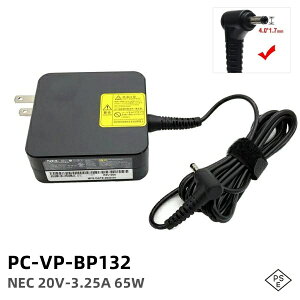 Vi NEC PC-VP-BP132 20V 3.25A 65W ACA_v^[LAVIE Note Standard PC-NS600RA PC-NS300RA PC-NS600NA LAVIE Direct NS(R) N15(S)V[Yp A_v^ ^[d 4.0mm*1.7mm ADLX65CLGU2A݊ dP[u