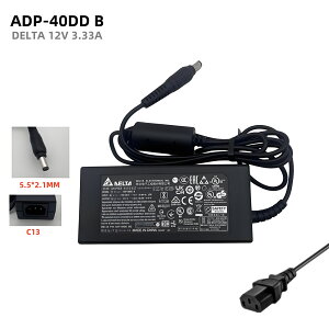 Vi Delta ADP-40DD B 12V 3.33A 40W ACA_v^[ For S2216 S2218 S2230 S2240 S2316 S2318 S2330 S2340 S2440 S2740 LEDe[vp d ADP-40DDBm[gp\Rp PCd PSEKi RlN^[5.5*2.1mm ėp[d p\R