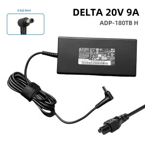 Vi DELTA 20V 9A ADP-180TB H 180W MSI GS65 GS66 GS73 GE72VR p ACA_v^[ 5.5*2.5mm A17-180P4B A15-180P1A p PCd PSEKi 5.5*2.5mm RlN^[[d p\Rd PCd dP[u