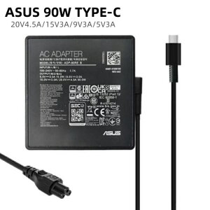 Vi ASUS 20V 4.5A 90W USB-C ADP-90RE B A21-090P2A ACA_v^[ DC 5V/3A 9V/3A 15V/3A 20V/4.5A TYPE-C Rog X13 GV301RE Vivobook S 14X 15 16X [d PCd ROG 90W USB-C Adapter d PSEKiACA_v^[ p\Rd d