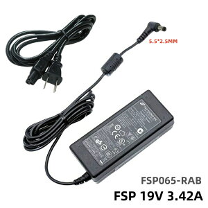 Vi FSP GROUP INC. 19V 3.42A 65W p FSP065-RAB ACA_v^[ 5.5*2.5mm PCd FSP065-RAC/RAB/REB/AAC/ASC/ABC/RECV2 FSP065-REBN2 FSP065-RBBN3ʗp݊[d PSEdP[u AC/DC Ot fXNgbv A_v^ R[