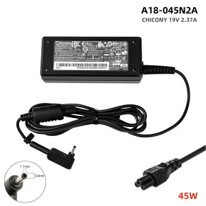 純正新品 CHICONY 19V 2.37A LPSエイサー ACER 用 FOR Gateway ゲートウェイ 対応 ACアダプター 丸型 3.0mm*1.1mm コネクタ PA-1450-26 A18-045N2A A045R072P充電 パソコン電源 PC電源供給 電源ケーブル 電源コード付属