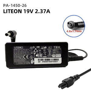 Vi LITEON 19V 2.37A LPSGCT[ ACER p FOR Gateway Q[gEFC Ή ACA_v^[ ی^ 4.8mm*1.7mm RlN^ PA-1450-26 A18-045N2A A045R077P [d p\Rd PCd dP[u dR[ht