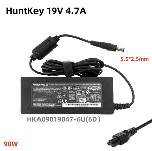 Vi HuntKey 19V 4.74A pHKA09019047-6U HKA09019047-6D 90W ACA_v^[ 5.5*2.5MM PSE[d dP[u For Intel NUC 8 GIMI NUC10 NUC11 NUC All-in-One Power Supply tj^[d݊ 3-Prong dR[ht
