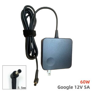 Vi Google 12V5A 60W 5.5MM*2.5MM ACA_v^[[d dP[u difBXvCȂǑΉ 5.5×2.1mm ɑΉėp^Cv P[u1.7m