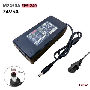  EPSON 24V 5A 120W ACA_v^[EPS-240 M2450A 24V5A/4A/3A/2A/1.5AΉPS-220 M180A 24V4.1A Ήp 5.5mm×2.5mm EF-12 EF12 HA14A EF-11 EF11 HA23A EF-10 EF10 HA13E AD10370LF EpiqVision Mini LCD Projector Kp dR[h 5.5mm×2.1mm 