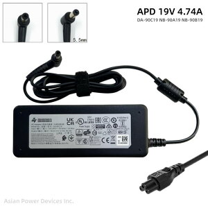 Vi APD DA-90J19 19V 4.74A 90W ACA_v^[ For Intel NUC11 / NUC10 / NUC8 LCDj^[Ή p[TvC `[W[ DA-90C19 NB-90A19 NB-90B19݊Ή PSE[d p\Rd PCd RlN^5.5×2