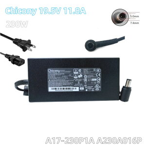 Vi Chicony A17-230P1A 19.5V 11.8A 230W ACA_v^[ A230A016P ACA_v^[ 230W 7.4*5.0MMRlN^ p\Rd For ACER Acer PREDATOR 17 GX-791 MSI GL75 GP75 LEOPARD GL65 P65 Clevo P651HS-G, P671HS-G Gigabyte ȂǗp PCd