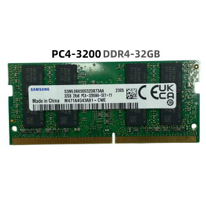 SAMSUNG TX 32GB (1x32GB) DDR4 3200MHz PC4-3200AA SODIMM 2Rx8 m[gp\R RAM W[ AbvO[h ݃ PCp M471A4G43AB1-CWE