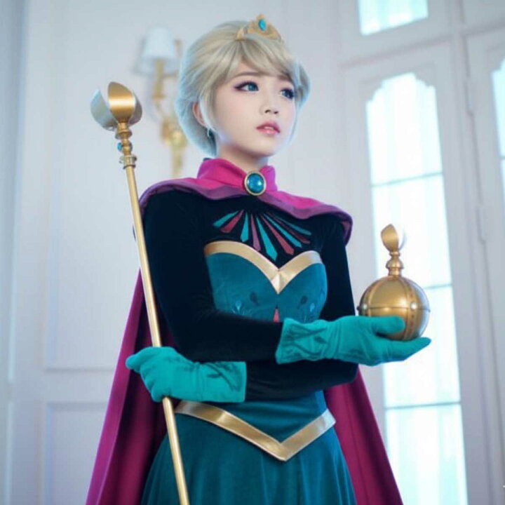 楽天市場】【最高品質】エルサ ドレス 大人 衣装 戴冠式 雪の女王 本格 