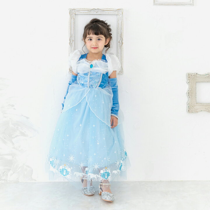 楽天市場】【豪華5点セット】シンデレラ ドレス キッズ 衣装 子供 半袖  