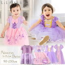 ラプンツェル ドレス ワンピース 衣装 キッズ 子供 女の子 子ども プリンセス ドレス プリンセスドレス 長袖 半袖 服 コスチューム コスプレ ハロウィン Dハロ クリスマス お姫様 90 100 110 120 130 仮装 誕生日 プレゼント LiL Merry