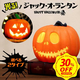 【本日限定 30%OFFクーポン配布中】【高光度LED！】ハロウィン 飾り カボチャ 南瓜 かぼちゃ 置物 LED ライト かぼちゃライト 光る 灯り ジャックオーランタン 室内 屋内 部屋 飾り付け パーティー