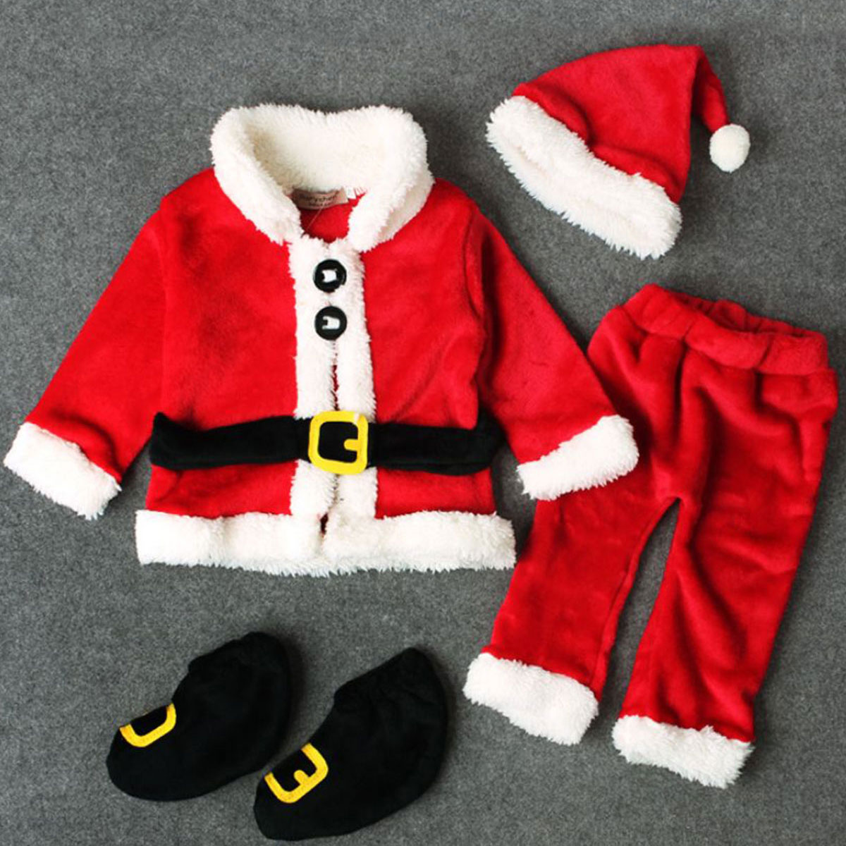 サンタ 衣装 ベビー クリスマス コスプレ 子供 キッズ 男の子 着ぐるみ サンタコス 赤ちゃん 服 もこもこ 衣装 サンクロース 仮装 コスチューム  | いいひ　楽天市場店