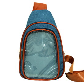 【スーパーセール P+10倍】【500mlボトル収納可】 痛バッグ ぬいぐるみ バッグ ボディバッグ ショルダー 痛バ 缶バッジシート付 10cm 2体 収納可 レザー デニム 防水 透明 クリア 15cm マスコット キーホルダー キッズ おしゃれ ぬいリュック ぬいバッグ