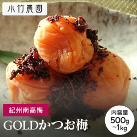 ＼9日20時よりP10倍／ 期間限定【GOLD】【大容量】 【ギフト】 紀州南高梅 梅干し かつお梅 500g 塩分約8％ 和歌山県産 国産 梅干 うめぼし 梅 かつお 贈答 プレゼント 送料無料 塩分補給