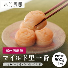 ＼9日20時よりP10倍／ 期間限定★4以上レビュー90%超 紀州南高梅 はちみつ梅 しそ漬梅 かつお梅 こんぶ梅 梅干し 500g 700g 1000g 塩分約5％ 里一番（はちみつ入） 和歌山県産 国産 梅干 うめぼし 梅 はちみつ 梅 しそ漬 しそ 送料無料 【減塩】【マイルド】【大容量】