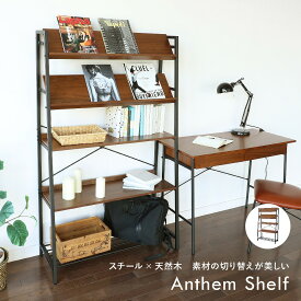 anthem（アンセム） anr-2534br ラック ウォールナット 本棚 収納 anthem Shelf | 収納家具 ウォルナット シェルフ おしゃれ インテリア ブックシェルフ オシャレ ラック 収納用品 ウッドシェルフ 木製 シンプル ナチュラル モダン koti ANR-3401BR