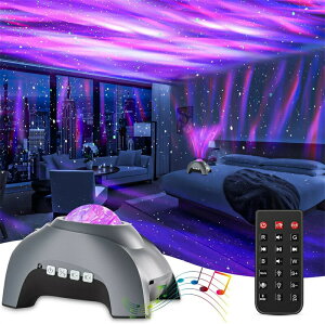 プラネタリウム 家庭用 ギャラクシーライト スタープロジェクターライト 14種点灯モード リモコン付き星空投影ライト ホワイトノイズ タイマー機能付き Bluetooth/USBメモリに対応 音楽再生 音