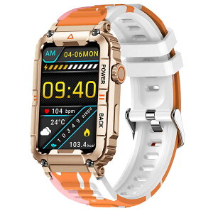 スマートウォッチ 軍用規格 防水 防塵 耐衝撃 1.57インチ 大画面 通話機能 Bluetooth5.2 アンドロイド対応 iphone対応 IP67防水 落下防止 100+種類運動モード