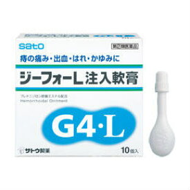 【第(2)類医薬品】ジーフォーL 注入軟膏 10個入 佐藤製薬