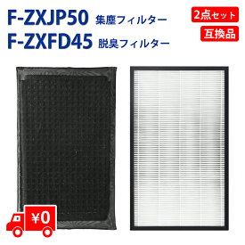 パナソニック 空気清浄機交換用フィルター f-zxjp50 集じんフィルター 1枚 f-zxfd45 脱臭フィルター 1枚 まとめ2枚入 F-VC55XTフィルター F-VC55XK フィルター 空気清浄機F-VXT55 交換用 F-VC55XS F-VXJ5 品番：F-ZXJP50とF-ZXFD45