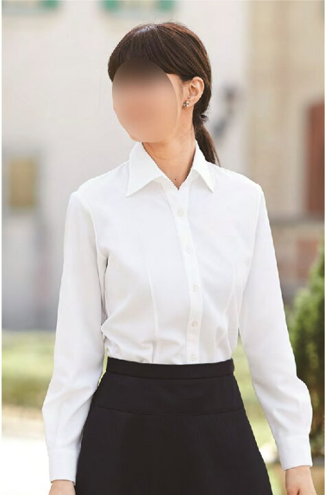 楽天市場 Enjoie アンジョア 女性用 レディース 事務服 半袖 ブラウス シャツ かっこいい系 ホームクリーニング ことぶき衣料