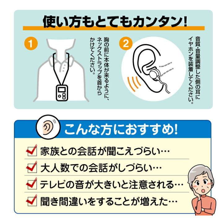 楽天市場 Gnヒアリング ポケット型デジタル補聴器 Coco ココ Cc V 軽度 中 高度 補聴器 非課税 厳選素材で健康応援 寿物産