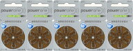 Powerone パワーワン 補聴器用空気電池 PR41 (312) 5パックセット （30粒） [送料無料] [使用期限2年以上…