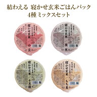 結わえる 寝かせ玄米 ごはん ( リニューアル ) 4種ミックス 48食セット ( 小豆 / 黒米 / もち麦 / 十五穀…