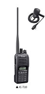 IC-T10 アイコム(ICOM) 144/430MHz デュアルバンド5W アマチュア無線機 HM-158LAセット