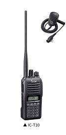 IC-T10 アイコム(ICOM) 144/430MHz デュアルバンド5W アマチュア無線機 HM-158LAセット