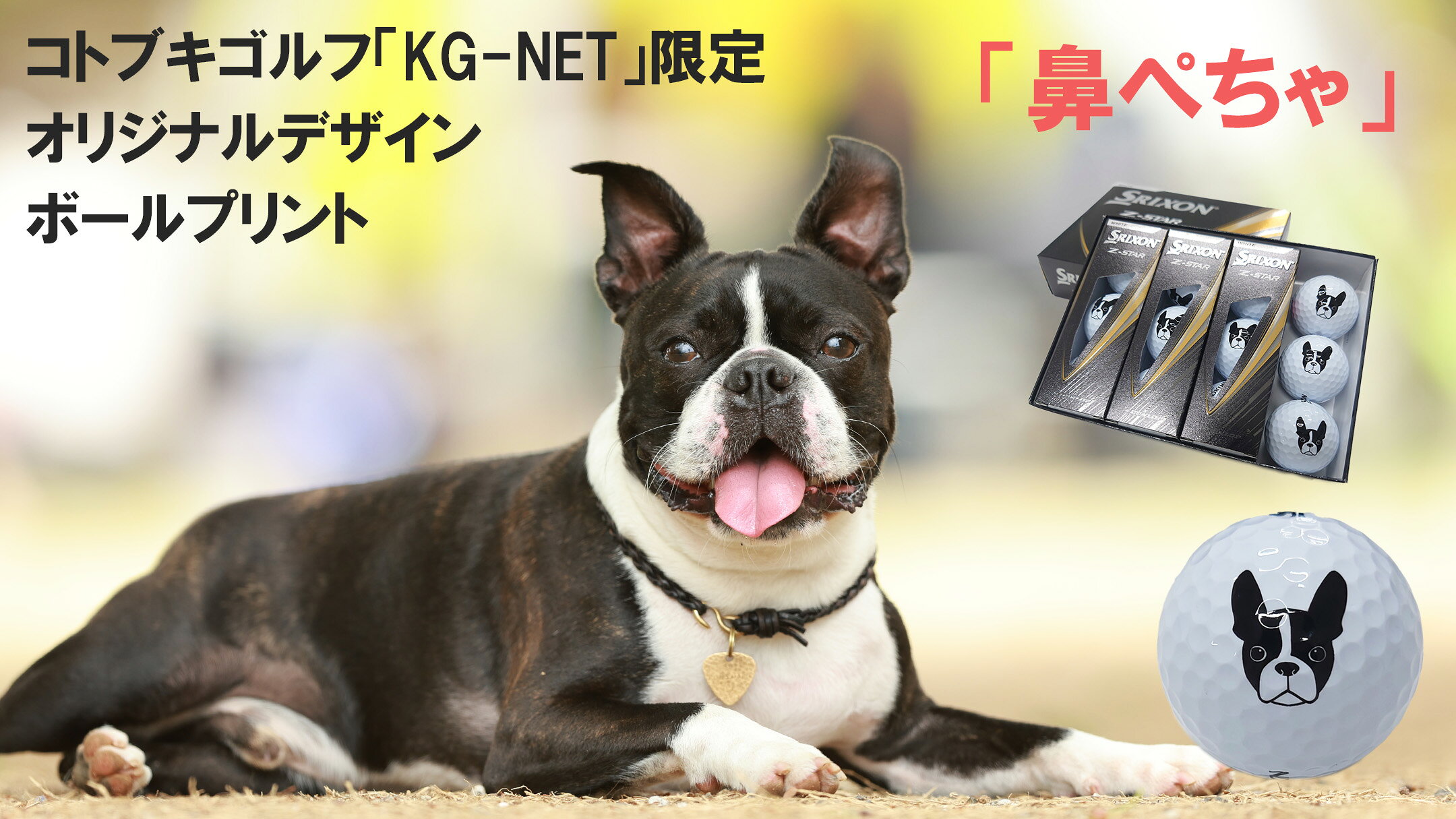 オリジナルデザイン「鼻ぺちゃ」プリントボール