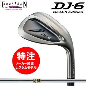 【2023 新作 最新 カスタムオーダー】フォーティーン DJ-6 BLACK Edition ウェッジ(ライトブラックメッキ仕上)(28000)Dynamic Gold(旧ラベル)カスタムクラブ 右 (2023年12月8日発売）送料無料